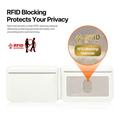 Dux Ducis Papo RFID-blokerende magnetisk kortholder og stativ - MagSafe-kompatibel - hvid / grøn