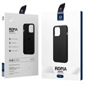 Dux Ducis Roma Premium iPhone 13 Læderbeklædt Cover - Sort