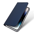 iPhone 15 Pro Dux Ducis Skin Pro Flip Cover - Blå