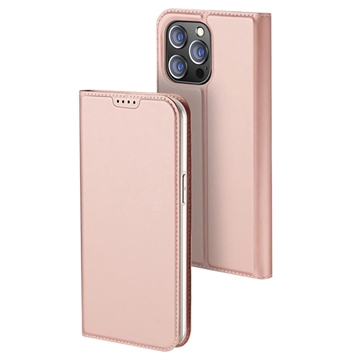 iPhone 15 Pro Max Dux Ducis Skin Pro Flip Cover - Pink
