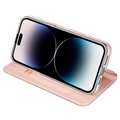 iPhone 15 Pro Dux Ducis Skin Pro Flip Cover - Pink