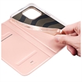 iPhone 15 Pro Dux Ducis Skin Pro Flip Cover - Pink