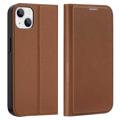 Dux Ducis Skin X2 iPhone 14 Plus Flip Cover - Brun