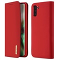 Dux Ducis Wish Samsung Galaxy Note10 Læderpung - Rød