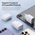 Duzzona T11 20W USB-C PD mini-vægoplader - EU-stik - hvid