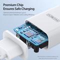 Duzzona T11 20W USB-C PD mini-vægoplader - EU-stik - hvid