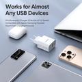 Duzzona T12 30W PD hurtigoplader til vægmontering - USB-C/USB-A, EU-stik - hvid