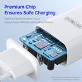 Duzzona T3 20W USB-C PD hurtigvægoplader - EU-stik - hvid