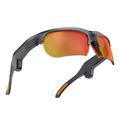 E08 AI Sports Smartbriller med stemmestyring - Sort / orange