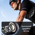 E08 AI Sports Smartbriller med stemmestyring - Sort / orange