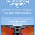 E08 AI Sports Smartbriller med stemmestyring - Sort / orange