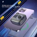E49B Mini Kamera-stil 10000mAh Magnetisk Trådløs Powerbank - 20W - Sort / Grå