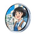 E87 Cosplay-smart cyber-badge med berøringsskærm - blå
