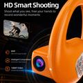 E900 trådløse hovedtelefoner med åben ørekonstruktion og luftledning samt kamera - orange