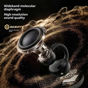 Erazer EX01 trådløse øretelefoner med åben ørekonstruktion og klips - sort