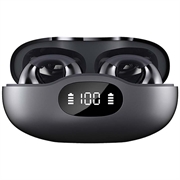 ERAZER EX05 trådløse øretelefoner med åben ørekonstruktion og klips - jerngrå