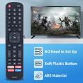 ERF2A60 Erstatningsfjernbetjening til Hisense 4K Smart TV - Sort