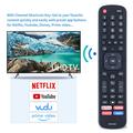 ERF2A60 Erstatningsfjernbetjening til Hisense 4K Smart TV - Sort