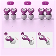 ES300 støjdæmpende ørepropper i silikone - lilla