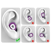 ES300 støjdæmpende ørepropper i silikone - lilla