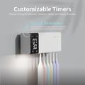 ES909 Smart UV-tandbørstesanisator med LED-ur, timer - hvid