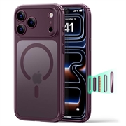 iPhone 18 Pro/17 Pro ESR Classic Hybrid MagSafe Cover - Frostet mørk burgunder