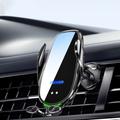 ESSAGER 15W Smart Car Wireless Charger Vehicle Phone Mount Charger Air Vent Phone Holder med omgivende lys