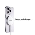 ESSAGER 3-i-1 15W magnetisk trådløs oplader til iPhone 12/13/14/15, AirPods, iWatch Slim Charging Pad