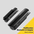 ESSAGER ES-BT09 Multifunktionel Bluetooth-adapter bærbar kablet til trådløs BT5.3 Lavalier-konverter understøtter mikrofon