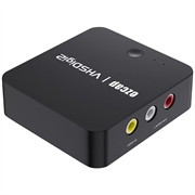 EZCAP 181P VHS-bånd til MP4 CVBS AV Video Recording Converter Recorder med HD-videoport til transskription med ét klik