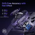 EasySMX X05Pro Triple Mode Gaming Controller med Dual-Stage Hall Triggers - Nintendo Switch/PC/Phone - Sort