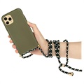Saii Eco Line iPhone 11 Pro Biologisk Nedbrydeligt Cover med Strap - Grøn