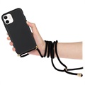 Saii Eco Line iPhone 12/12 Pro Cover med Strap - Sort