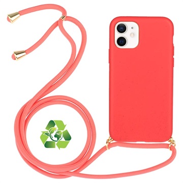 Saii Eco Line iPhone 12 Mini Biologisk Nedbrydeligt Cover med Strap