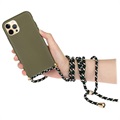 Saii Eco Line iPhone 12 Pro Max Cover med Strap - Grøn