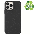 Eco Nature iPhone 14 Pro Hybrid Cover - Sort