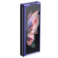 Electroplated Frame Samsung Galaxy Z Fold3 5G Cover - Blå