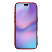 iPhone 17 Pro Galvaniseret glitter cover - MagSafe-kompatibel - rød