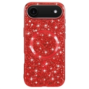 iPhone Air Galvaniseret glitter cover - MagSafe-kompatibel - rød