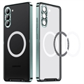 Galvaniseret Magnetisk Samsung Galaxy S23 5G Hybrid Cover - Grøn
