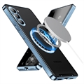 Galvaniseret Magnetisk Samsung Galaxy S23+ 5G Hybrid Cover - Blå