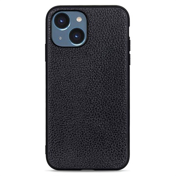 Elegant iPhone 14 Plus Lædercover - Sort