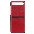 Elegant Samsung Galaxy Z Flip Lædercover - Rød