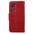Samsung Galaxy Xcover 5 Elegant Series Pung med Stativfunktion - Rød