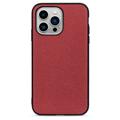 Elegant iPhone 14 Pro Max Lædercover - Rød