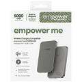 Empower by PanzerGlass Magnetisk trådløs powerbank - 5000mAh Qi2- og MagSafe-kompatibel - Titanium