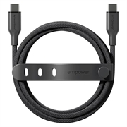 Empower by PanzerGlass Racing USB-C-kabel - 60W, 2m - sort