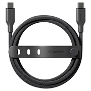 Empower by PanzerGlass Racing USB-C-kabel - 60W, 1.2m - sort