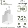 Empower by PanzerGlass Turbo USB-C-oplader 30W - Hvid