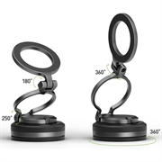 Energea MagMount Flex MagSafe-holder til forruden/instrumentbrættet - Pistolmetal